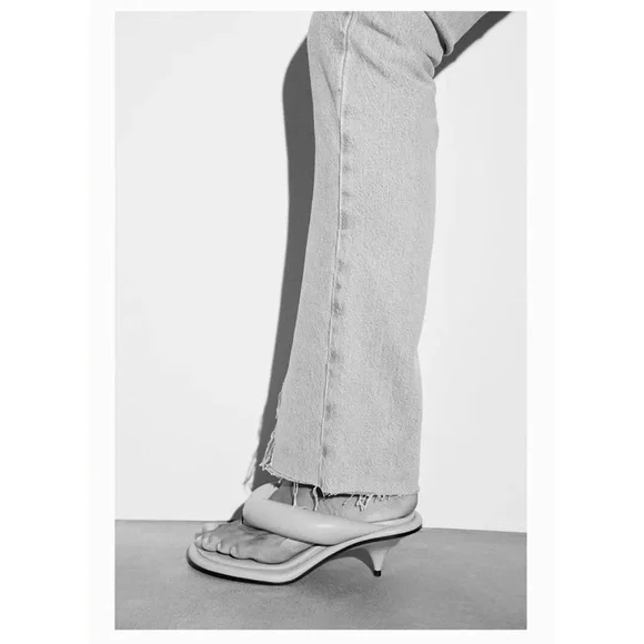 ZARA HEELED QUILTED SANDALS - Picture 15 of 15